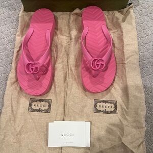 Gucci Rubber Sandals - Brand New
